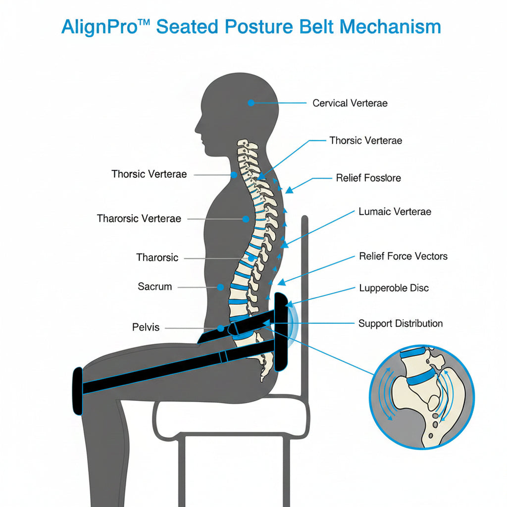 SpineShift AlignPro™ Seated Posture Belt