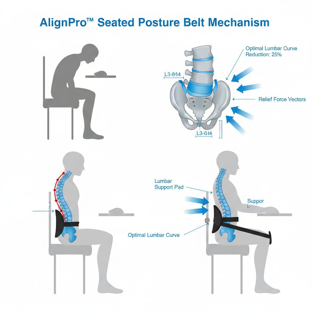 SpineShift AlignPro™ Seated Posture Belt
