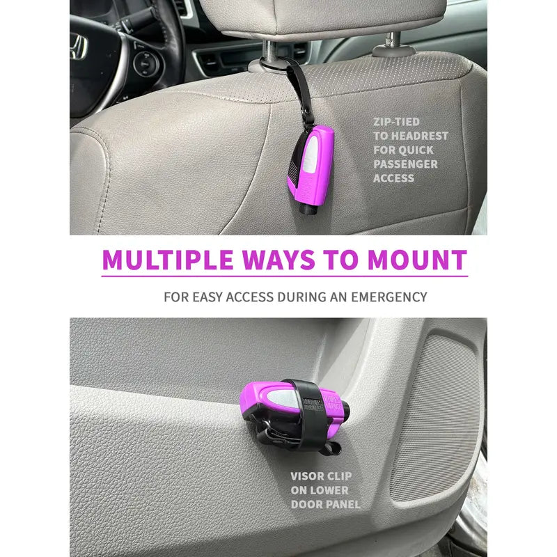 2-In-1 Emergency Window Breaker & Seatbelt Cutter