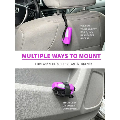 2-In-1 Emergency Window Breaker & Seatbelt Cutter