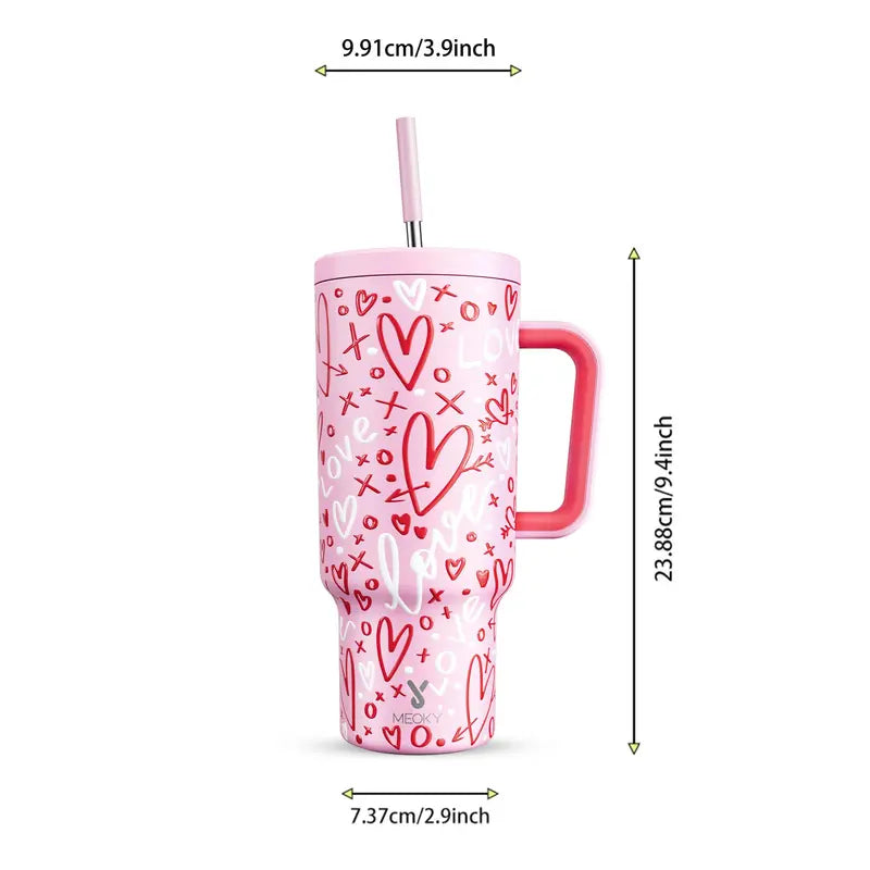 Portable Spring Tumbler Cups and Straw 