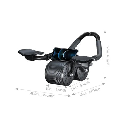 Fitness Equipment Ab Roller Wheel, 1 Piece Automatic Rebound Ab Wheel, Mother'S Day Gift, Phone Holder Design Crunch Sports Accessories, Ab Exercise Equipment for Core & Abdominal Muscle Training, Anxiety Device for Men, Gym Accessories, Gym Equipment