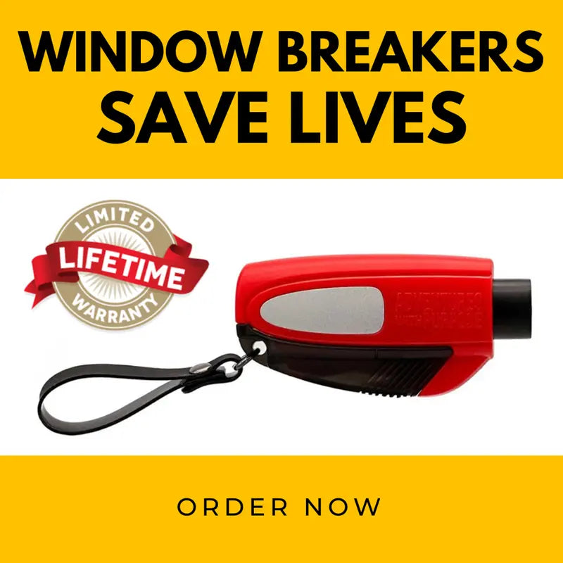 2-In-1 Emergency Window Breaker & Seatbelt Cutter