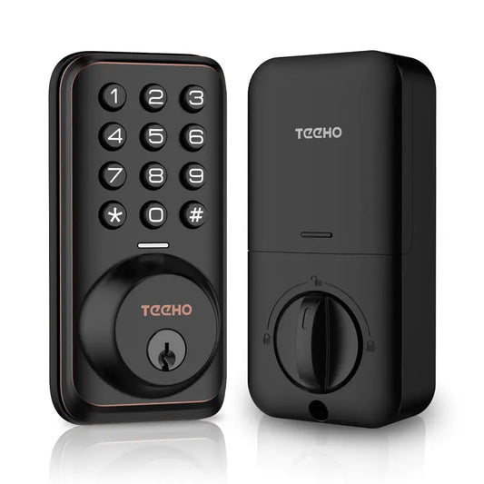 TEEHO TZ001 Keypad Door Lock, Keyless Entry Electronic Lock, Smart Digital Lock with Keypads
