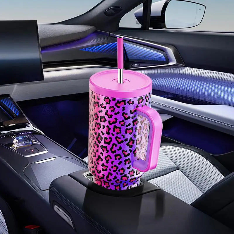 Portable Spring Tumbler Cups and Straw 