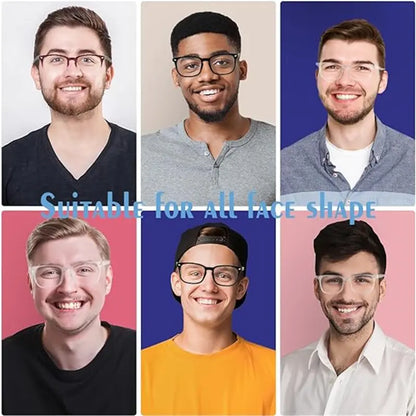 3 Pack Blue Light Glasses Men, Blue Light Glasses Women Eyeglasses Bluelight Eyestrain，Blue Light Blocking Glasses