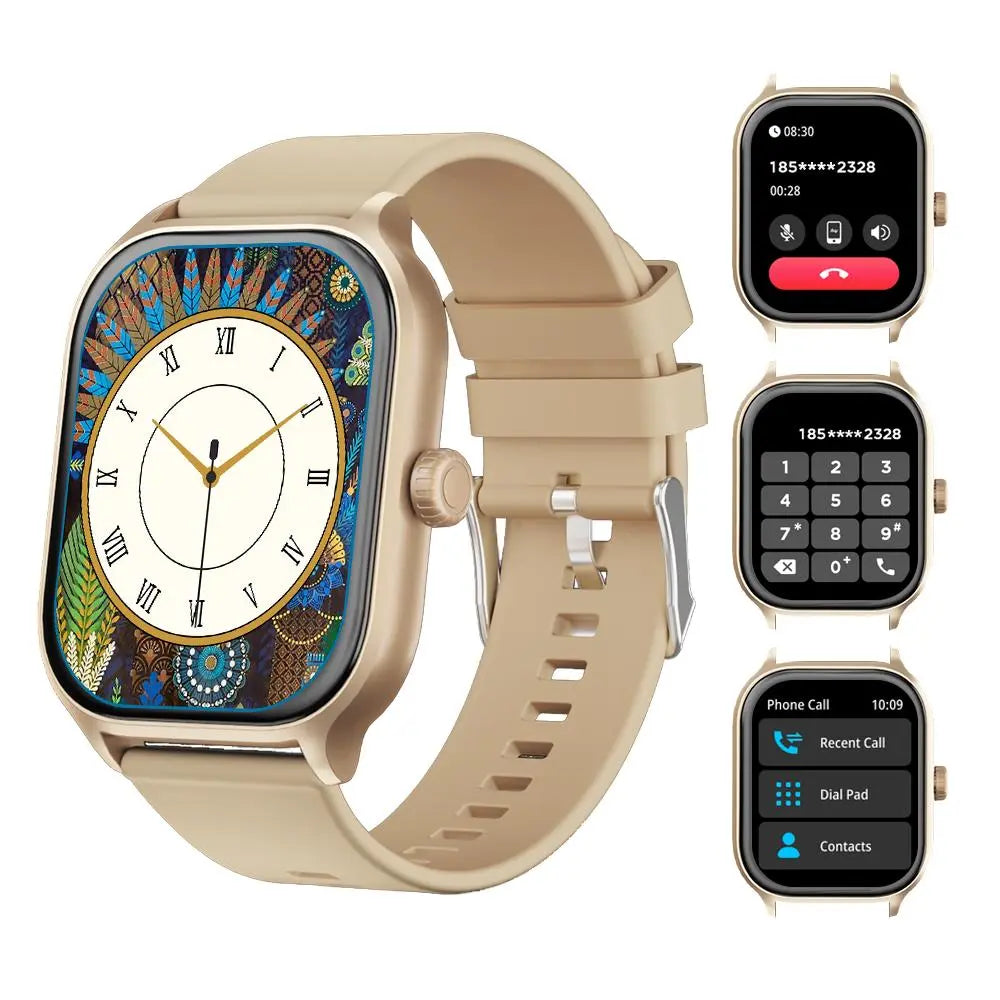 Multifunctional Message Reminder Smart Watch, 1 Piece Multiple Movement Modes Sports Watch, Fashionable Square Full Touch Screen Sports Watch