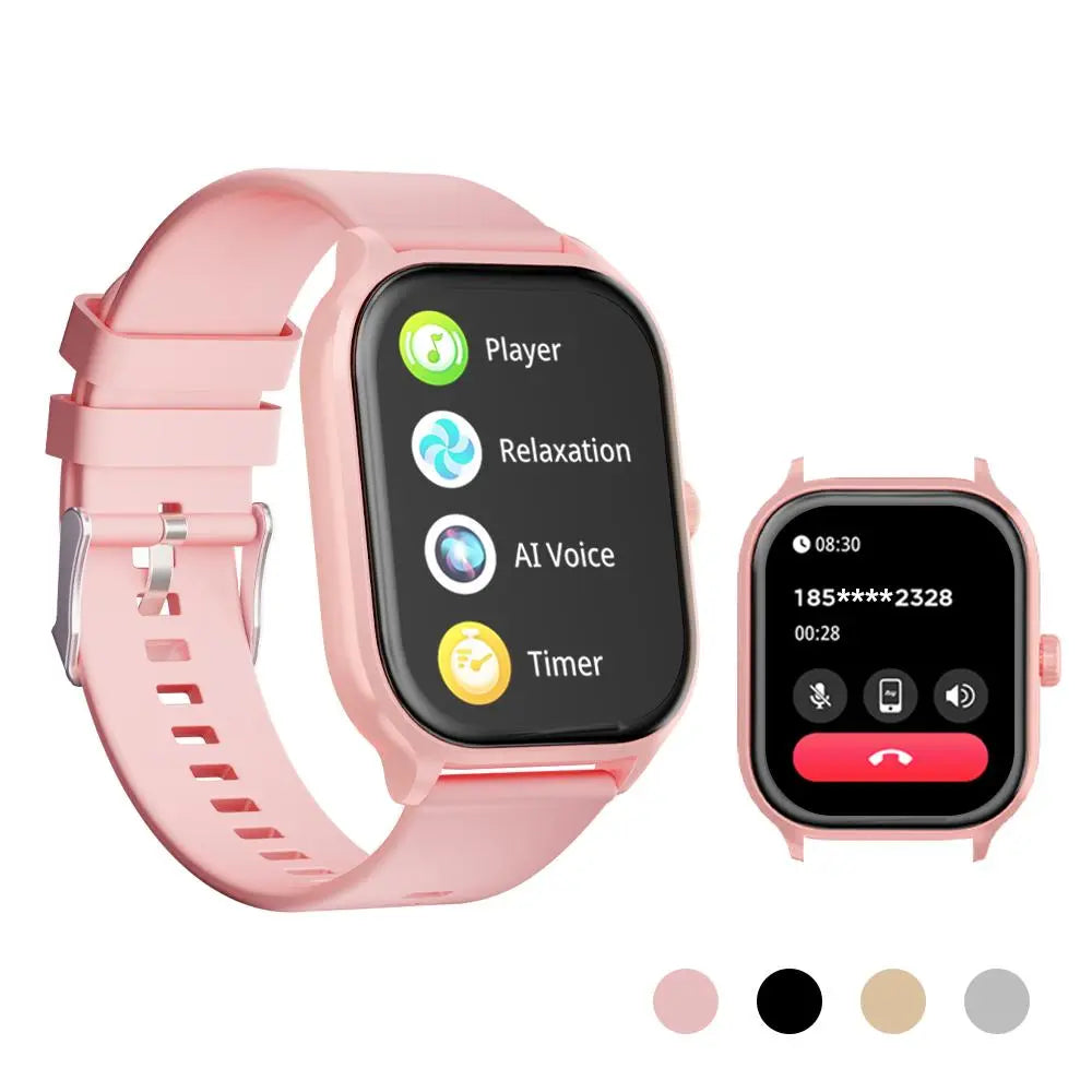 Multifunctional Message Reminder Smart Watch, 1 Piece Multiple Movement Modes Sports Watch, Fashionable Square Full Touch Screen Sports Watch