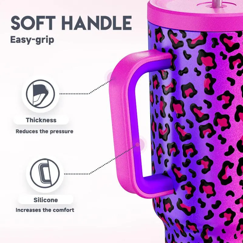 Portable Spring Tumbler Cups and Straw 