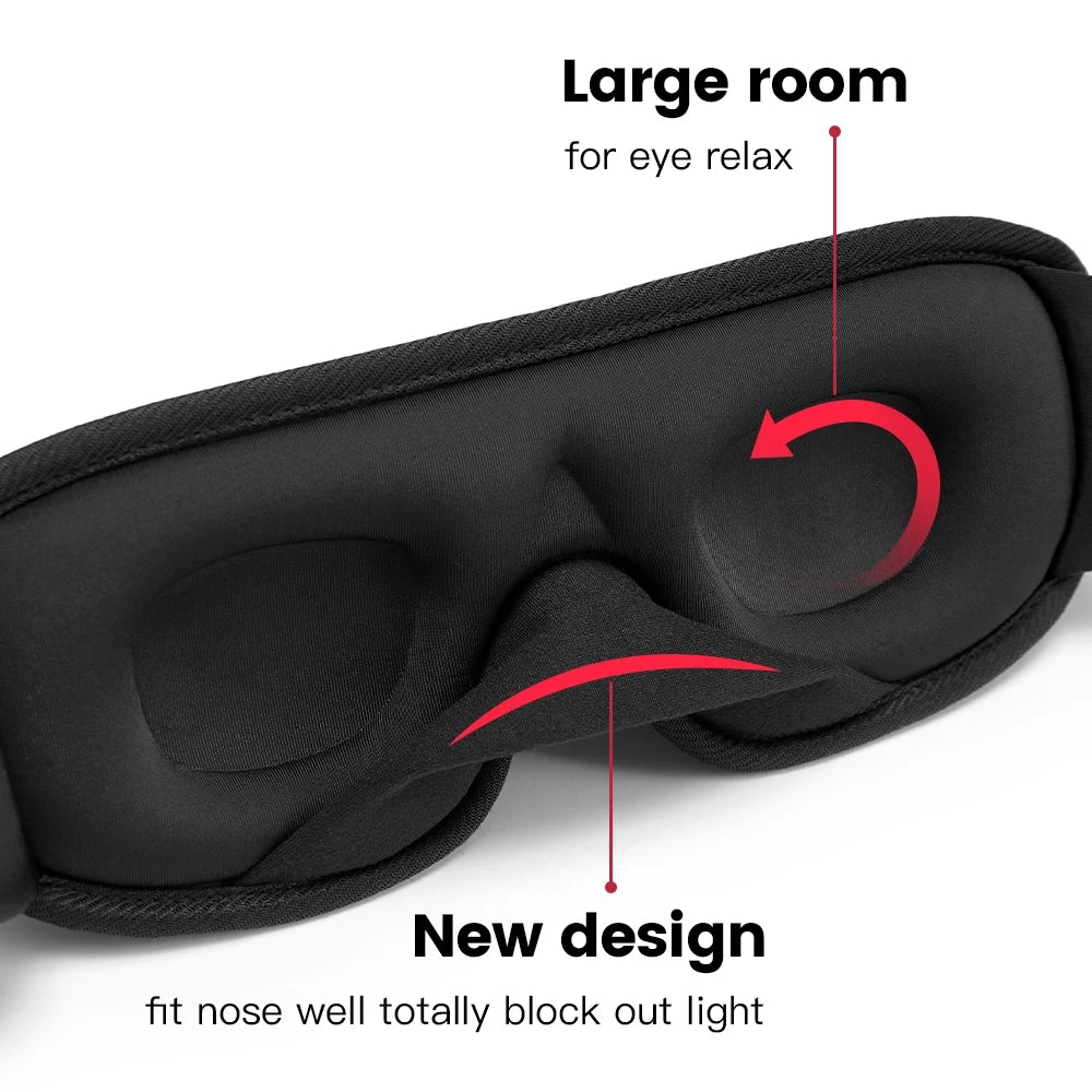 3D Sleeping Mask Block Out Light Blindfold Sleeping Aid