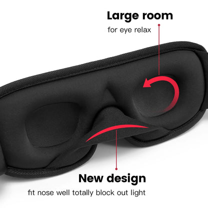 3D Sleeping Mask Block Out Light Blindfold Sleeping Aid