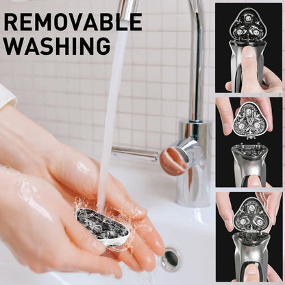 Blackstone Electrical Rotary Shaver for Men 3D Floating Blade Washable