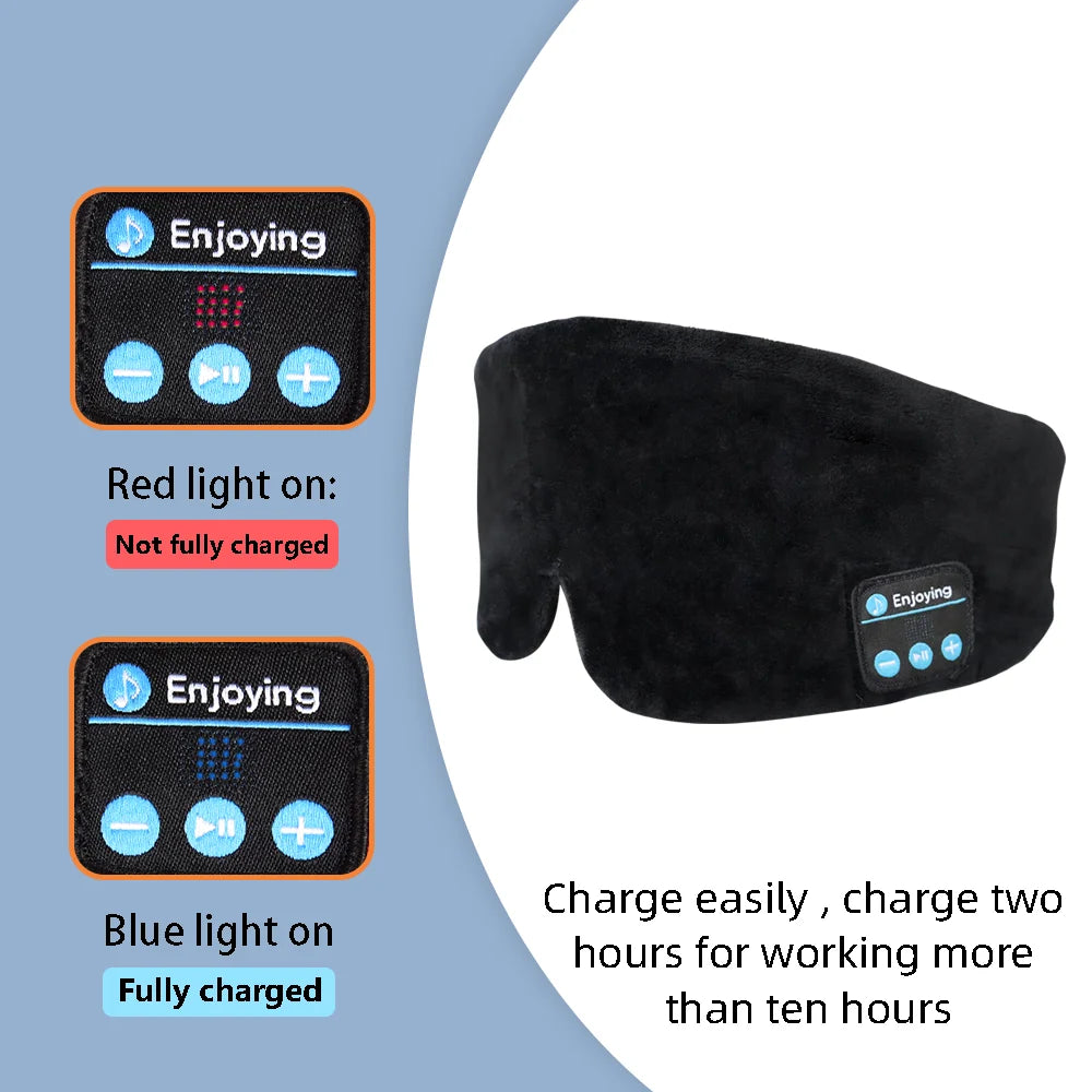 Sleeping Mask with Bluetooth Headphones, Travel Cotton & Cooling Eye-mask
