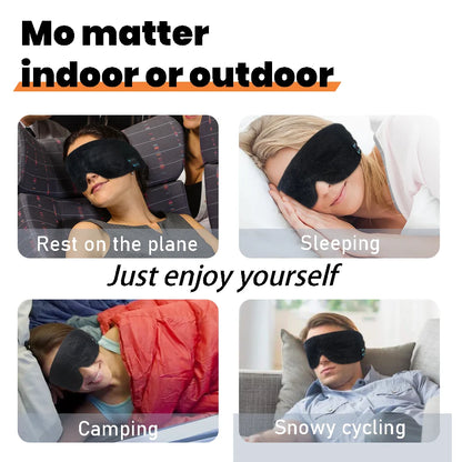 Sleeping Mask with Bluetooth Headphones, Travel Cotton & Cooling Eye-mask