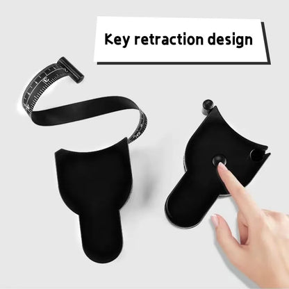 Fitness Ruler Automatic Telescopic Tape Measure Portable Multifunctional Fitness Caliper for Men Women Baby Arm Leg Body Measure