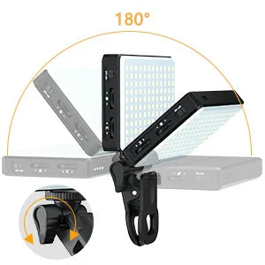 120 LED Selfie Lights Clip Fill Video Light with Front & Back Clip for Phone iPad