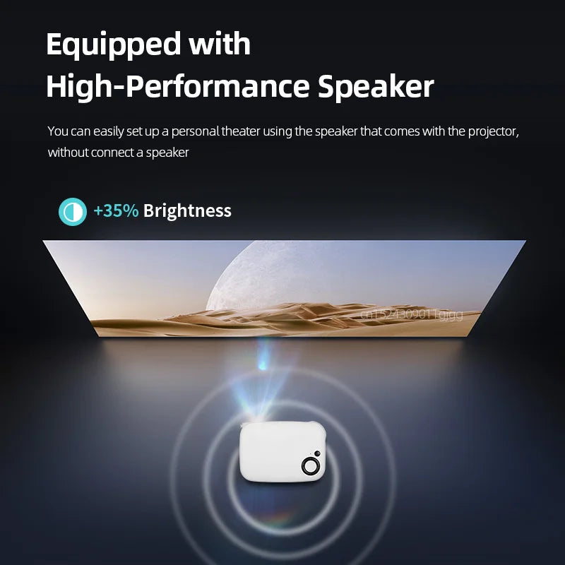 A2000 MINI Projector 800 Lumens Home Cinema portable 3D LED Video