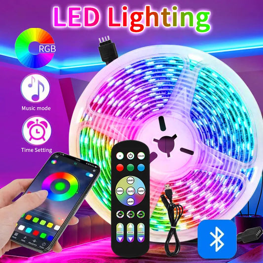 Led Strip Lights 5050 RGB Bluetooth 1M-30M USB Led