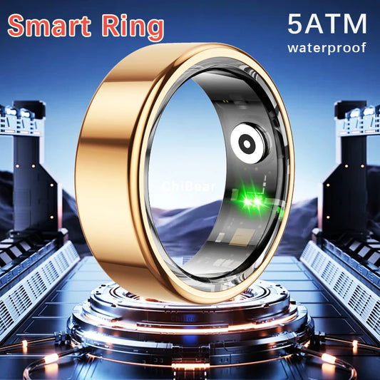 Waterproof Smart Ring For Men Women Health Monitoring