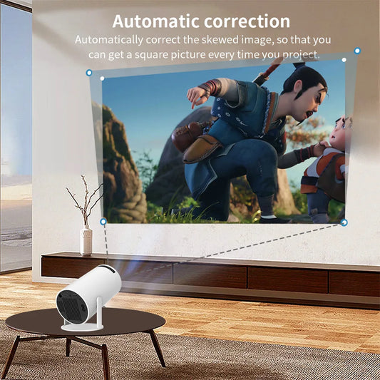 HY300 Mini Projector 4K  200 ANSI Smart Projector With 6 and Bluetooth