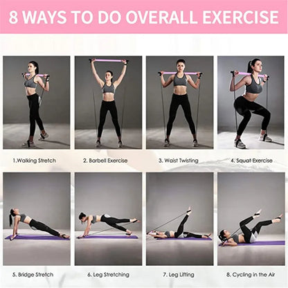 Yoga CrossFit Resistance Bands Exerciser Pull Rope Portable Gym Workout