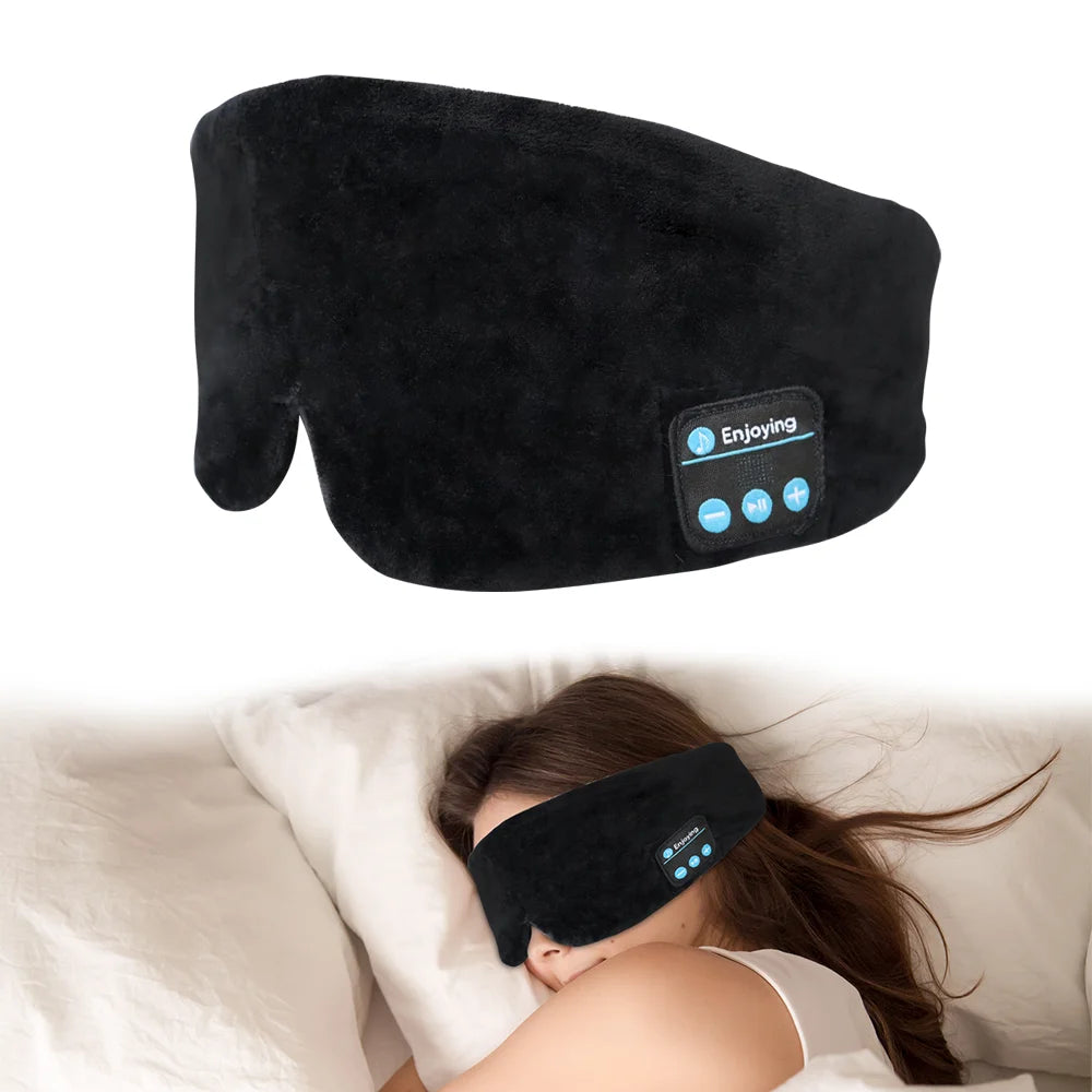 Sleeping Mask with Bluetooth Headphones, Travel Cotton & Cooling Eye-mask