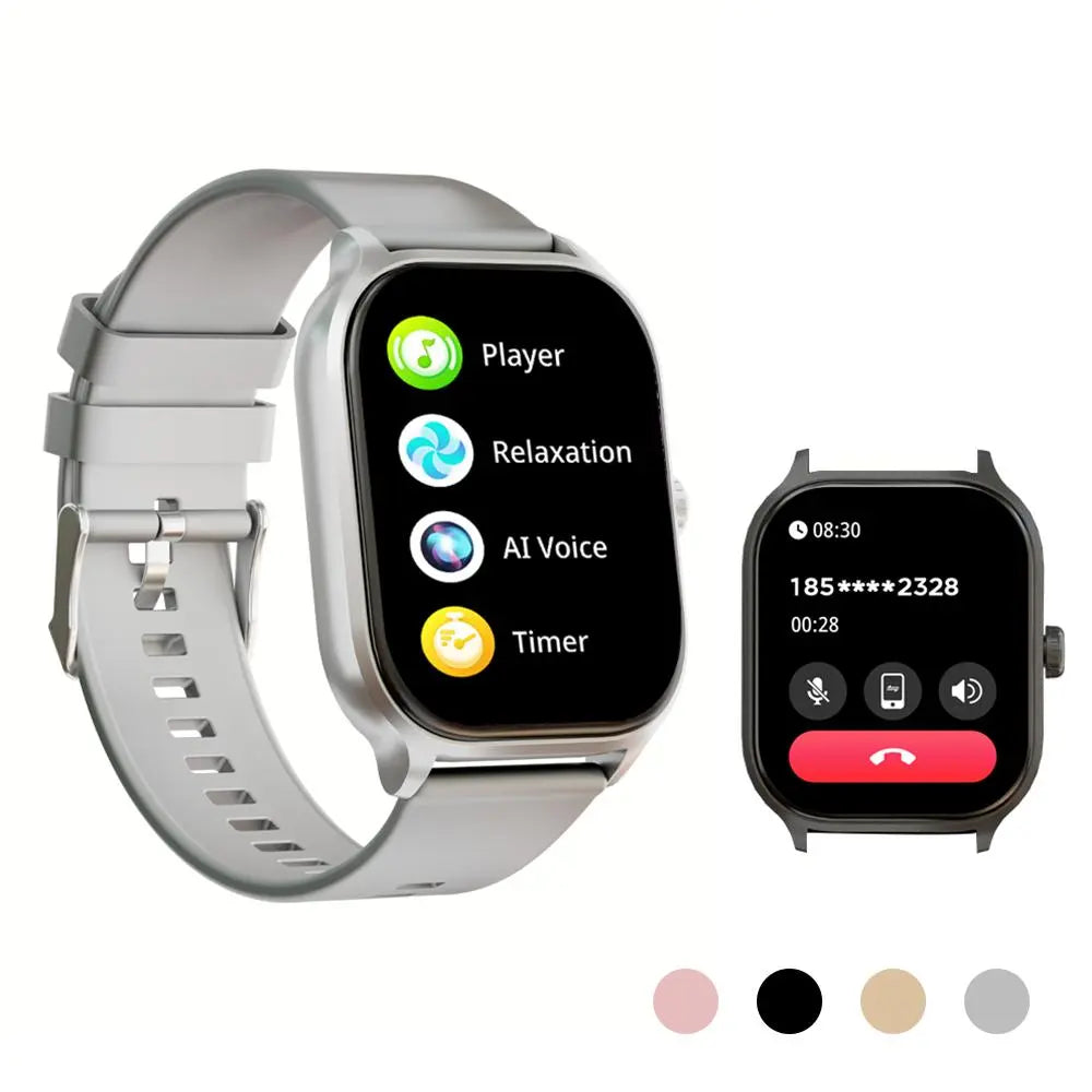 Multifunctional Message Reminder Smart Watch, 1 Piece Multiple Movement Modes Sports Watch, Fashionable Square Full Touch Screen Sports Watch