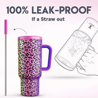 Portable Spring Tumbler Cups and Straw 