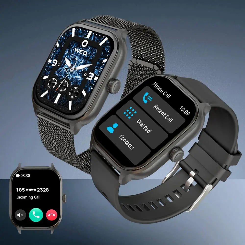 Multifunctional Message Reminder Smart Watch, 1 Piece Multiple Movement Modes Sports Watch, Fashionable Square Full Touch Screen Sports Watch