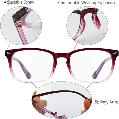 3 Pack Blue Light Glasses Men, Blue Light Glasses Women Eyeglasses Bluelight Eyestrain，Blue Light Blocking Glasses