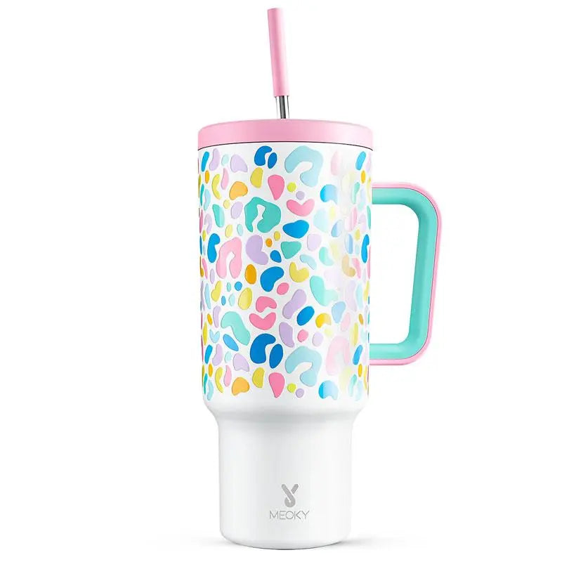 Portable Spring Tumbler Cups and Straw 