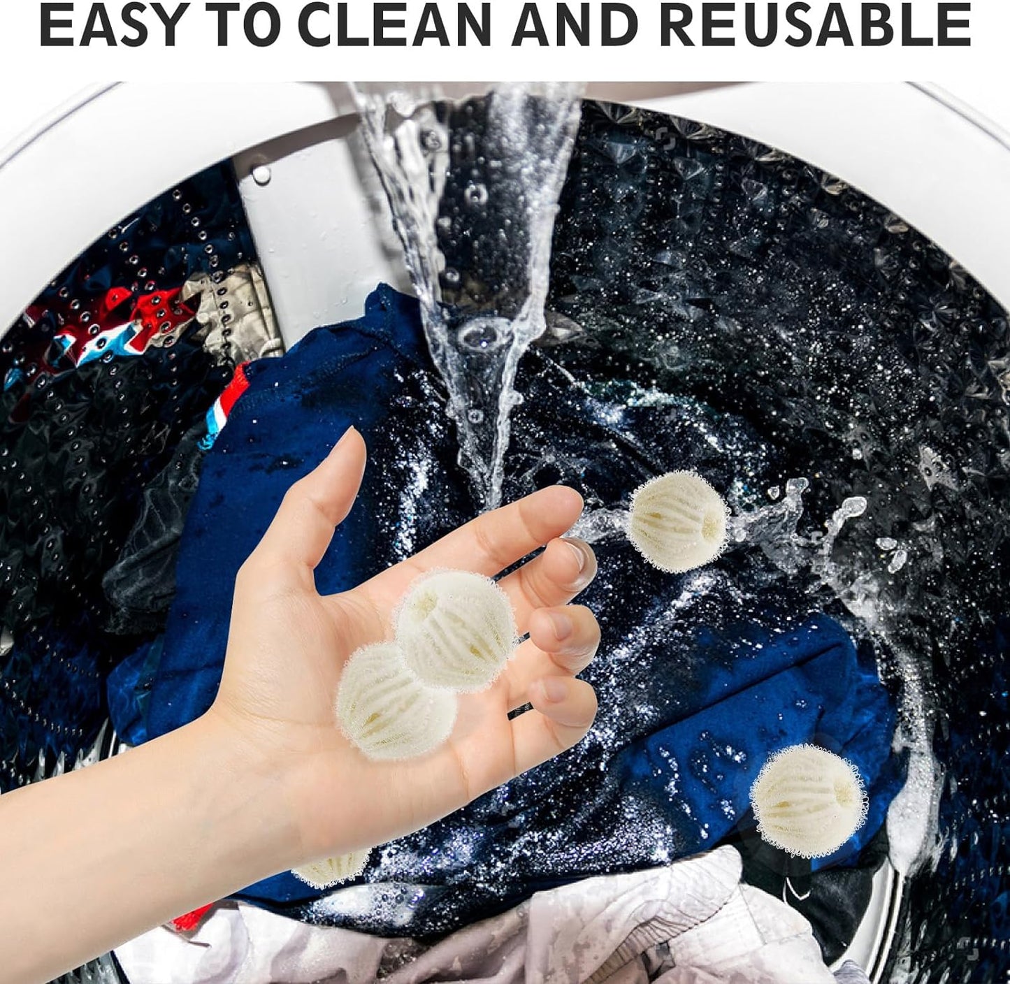 , Reusable Dog Hair Remover, Lint Remover Balls for Laundry, 12 Count