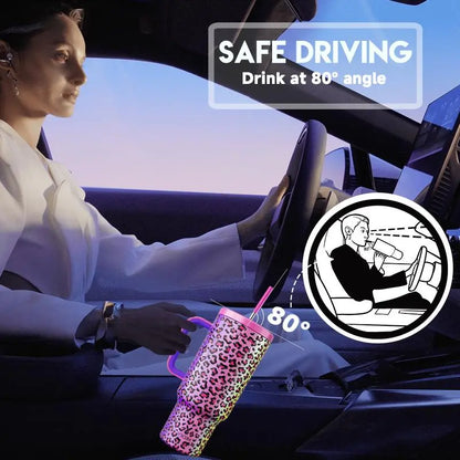 Portable Spring Tumbler Cups and Straw 