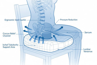 SpineShift ComfortCore™ Ergonomic Seat Cushion - SpineShiftSpine ShiftOffice Comfort